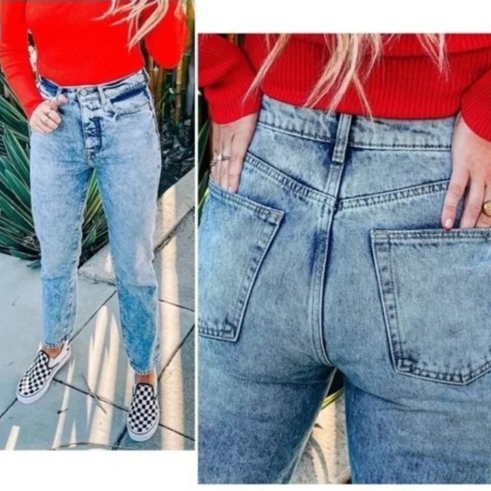LOVERS + FRIENDS Revolve Reece High Rise Slim Straight Harland Denim Size 30 - Picture 14 of 16